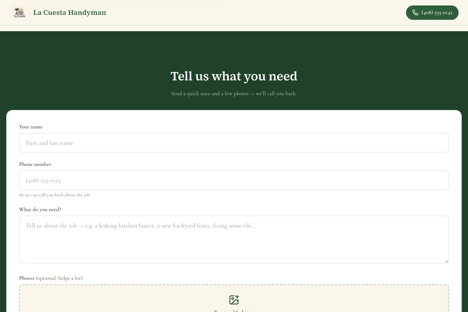 Contact form